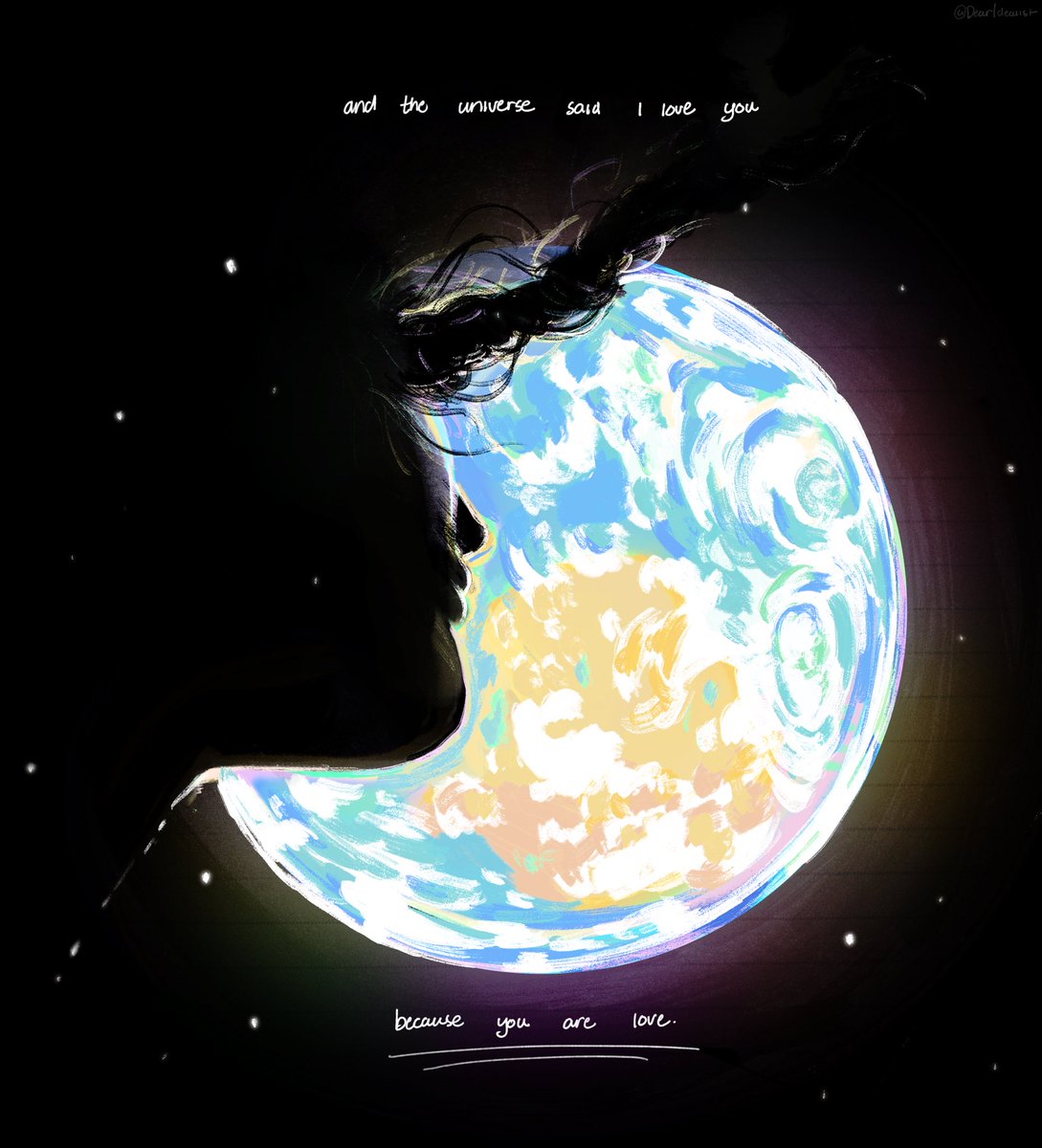 dearidealist's tweet photo. and the universe said “i love you”
because you are love.

#ArtemisII https://t.co/aQeUtWVMZW