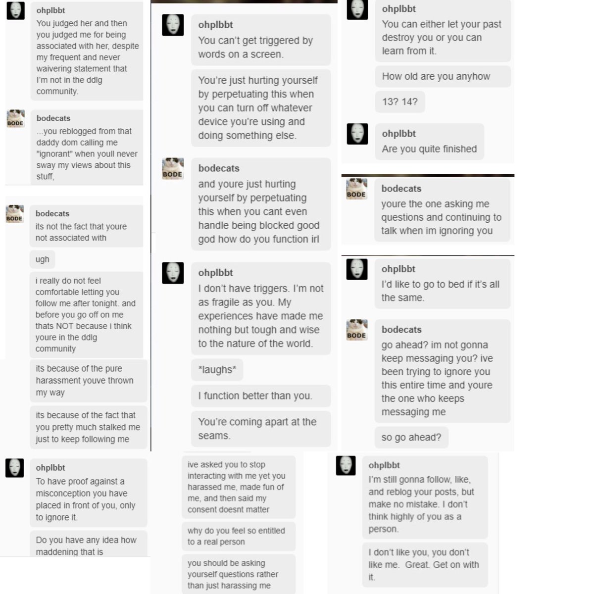 getridofuso's tweet photo. In the following screenshots, she attempts to “educate” a potential minor (she didn’t ask for age, except to ask if they were “13 or 14”) on sexual topics such as (TW) D/D/L/G, all the while harassing said potential minor. https://t.co/uQ28F4e5Tr