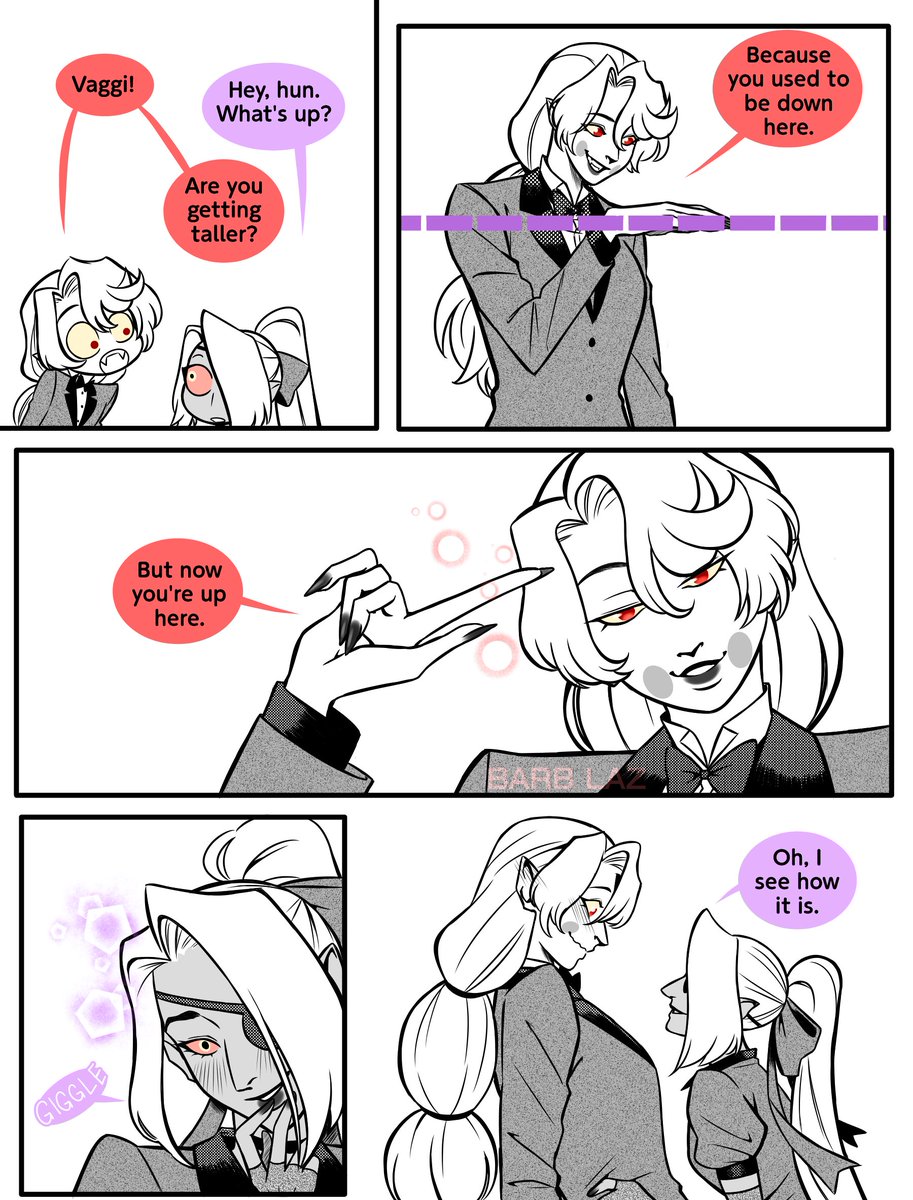 LazuliBarbara's tweet image. Pick up lines (1/2)
#chaggie #hazbinhotel