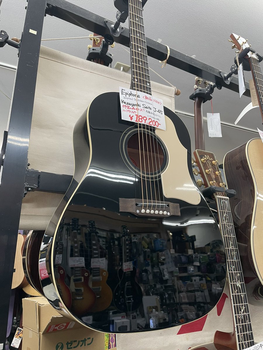 winnergakki's tweet photo. 新入荷情報
Epiphone kazuyoshi saito J-45
入荷しました。 https://t.co/dGDQvqWrSq