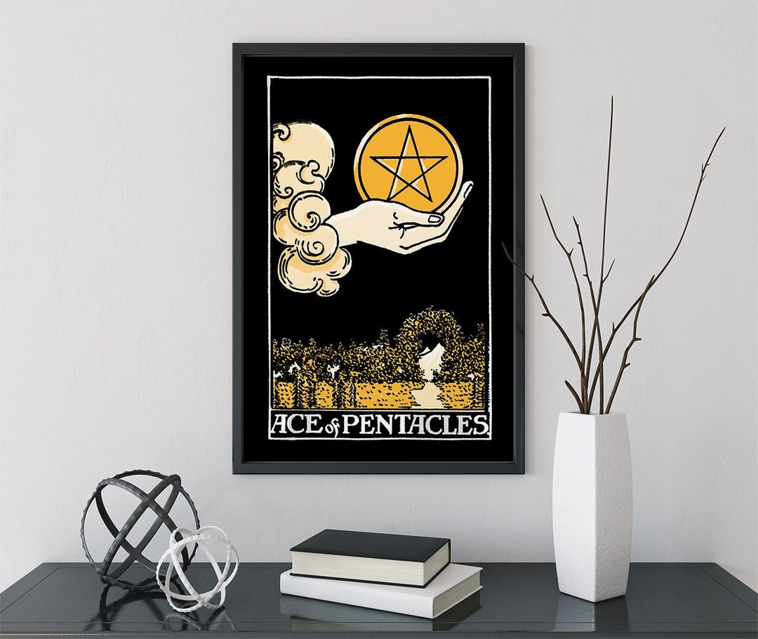 SerenitySpaGift's tweet image. Ace of Pentacles Tarot Card Art Print – Green Menagerie Tarot by Printagrams etsy.com/listing/132189… #Tarot #TarotCards #AceOfPentacles #TarotArt #EtsyFinds