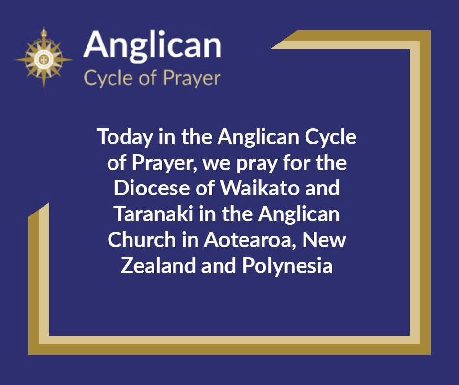 Anglican Cycle of Prayer (April 10, 2026)

We join the <a href="/AnglicanWorld/">Anglican Communion</a> to pray for the Diocese of Waikato and Taranaki in the Anglican Church in Aotearoa, New Zealand and Polynesia.

#PrayerIsKey #ACYN #anglicancommunion