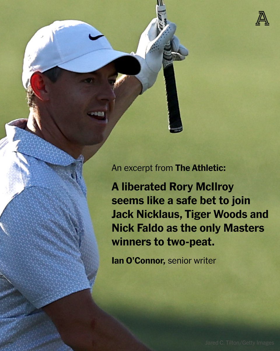 TheAthletic's tweet image. Masters Sunday is in danger of being about as compelling as the C-flight semifinals at your local club.

The only thing that can save it is a Saturday that tilts the leaderboard.

But Rory McIlroy’s lead may be too great.