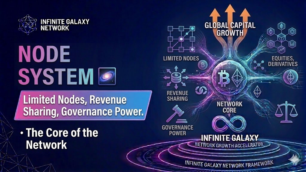 Galaxy_Protoco's tweet image. Node holders unlock deeper ecosystem rights.

Node benefits include:

💧 Protocol revenue distribution
📈 Ecosystem participation
🚀 Early access to new launches

Nodes are more than infrastructure.
They are ownership.

#InfiniteGalaxy