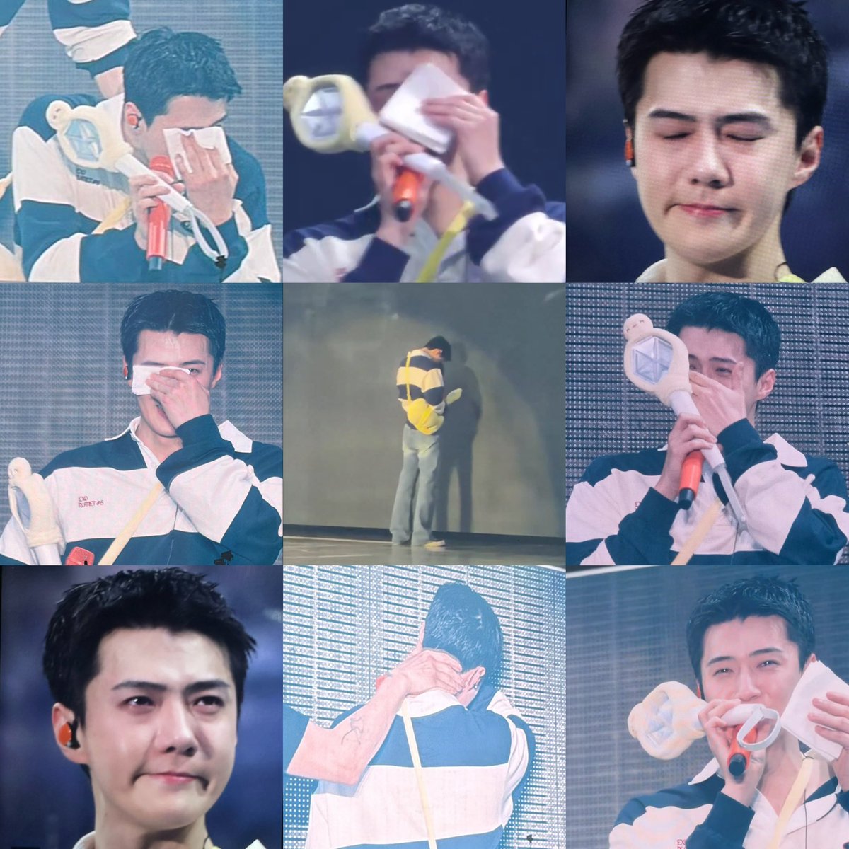 Sehun kalo nangis ekspresi muka nya lucu banget 😁😭😭