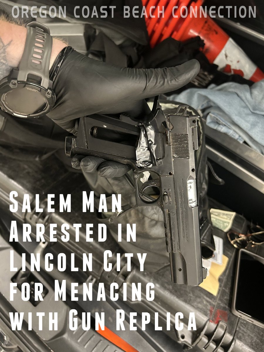 Salem Man Arrested on Central Oregon Coast's Lincoln City for Allegedly Menacing with Gun Replica ----- He was also charged with possession of drugs beachconnection.net/news/salem-man…