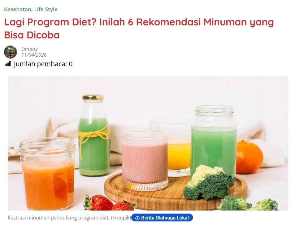 kabarterdepanID's tweet image. Lagi Program Diet? Inilah 6 Rekomendasi Minuman yang Bisa Dicoba

kabarterdepan.com/lagi-program-d…

#ProgramDiet #MinumanSehat #Kesehatan #KabarTerdepan