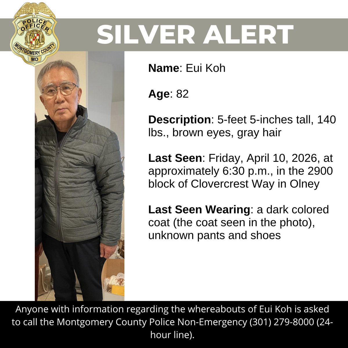 Montgomery County Department of Police tweet media