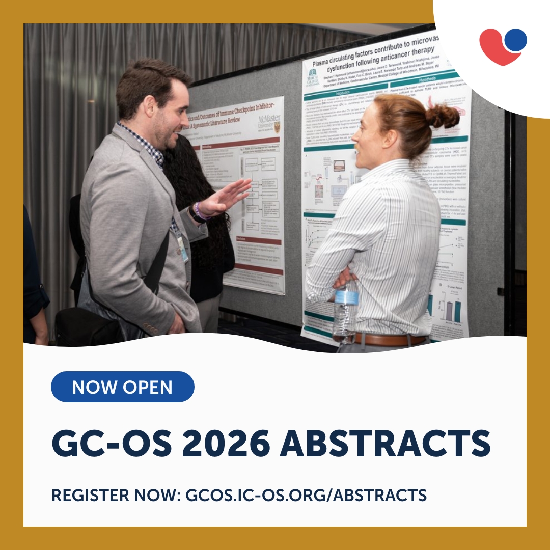 ICOSociety's tweet photo. 🔬 GC-OS Abstract Submissions are now OPEN!

Share your latest research at the leading global #cardiooncology conference of the year.

Learn more: https://t.co/2o2Q3Zbs5D

Submissions close May 31st

#GCOS26 #GCOS2026 #CardioOnc #CancerResearch https://t.co/uEnLAQVH9o