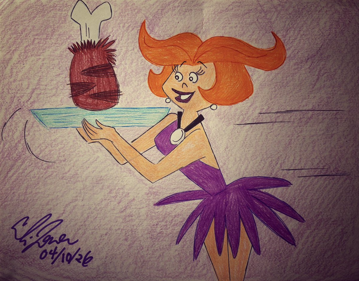 EliJone88818671's tweet image. 🦴 Jane Jetson’s prehistoric dinner 🍽️ 🍖🍗 #JaneJetson #TheJetsons #TheJetsonsMeetTheFlintstones #characterstudy #cartoonpinup #meat #mastadonmeat #mammothmeat #60scartoons @MeTVtoons @AnimationWarner @DailyHBcartoons @cartoonnetwork @warnerbrostv