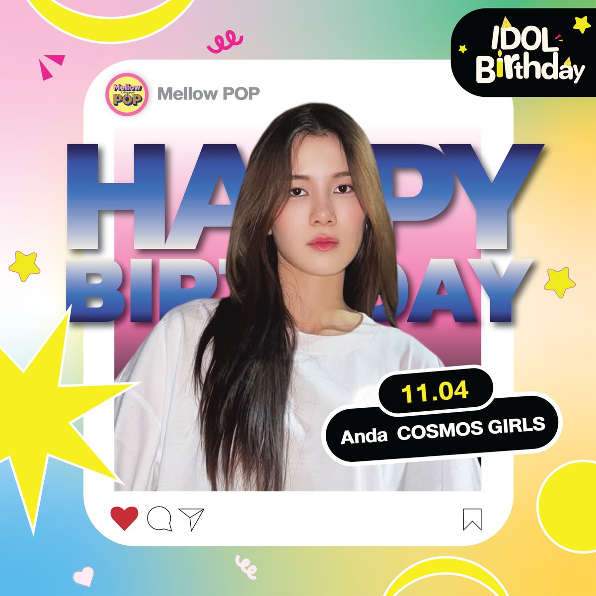 MellowPOP_TH's tweet photo. 🎂 Happy Birthday to Anda Anunta 💕
.
✨ Mellow POP ขอให้อันดามีความสุขมากๆ สุขภาพแข็งแรง 💪🏻 คิดหวังสิ่งใดขอให้สมปรารถนานะคะ 🫶🏻🌟
.
#MellowPOP
#ฮักอันดาสองจุดแปดขวบ
#andaanunta https://t.co/5o7SvzSlCU