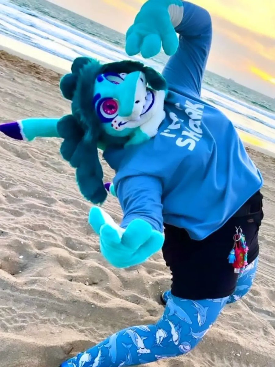 UndercoverSwab's tweet photo. #FursuitFriday 🦈
*taps shirt* I'M A SHARK
.
.
New fursuit pics coming soon?? Meanwhile here's an oldie https://t.co/nSEG2WuiCy