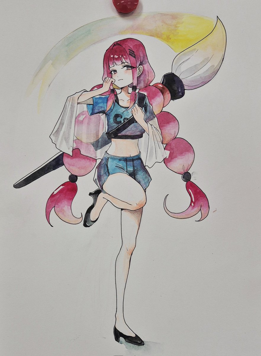 nyamenyame0w0's tweet photo. I made this watercolor painting😊😊 https://t.co/4y3ZlFDqPY