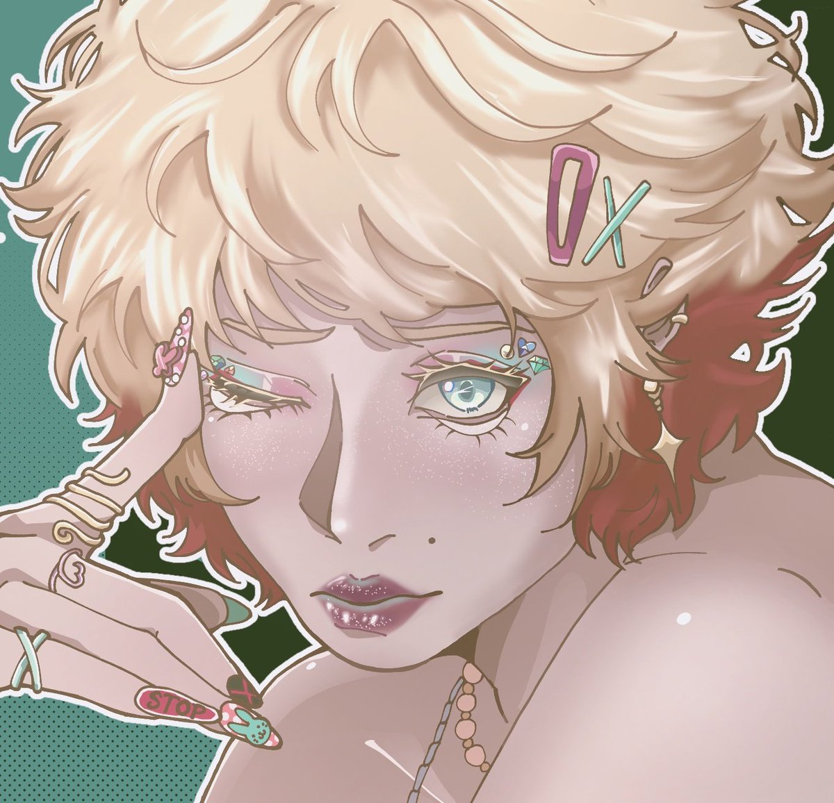 winterdaasrt's tweet image. Cindy gyaru canon com as unhas inspiradas em seus namorados (Caio, Melissa, Jae e Dara) #cindy #aop #hexatombe