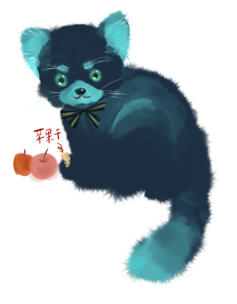 otakucake's tweet photo. 温迪的小熊猫塑

完美解决温迪猫塑对自己过敏的bug

小熊猫最爱的食物也是苹果，最符合人设的一集

#Genshinimpact #Venti https://t.co/c4uzro2C2M
