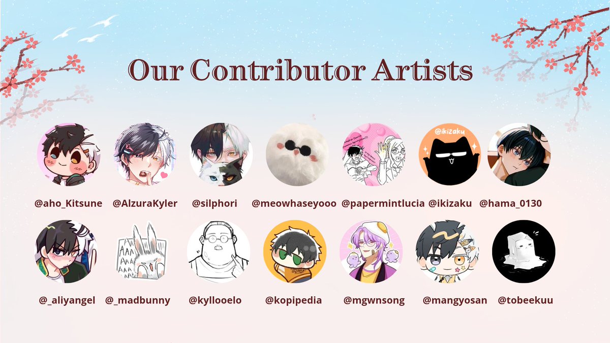 To our talented Artists, terimakasih sudah menghidupkan project ini dengan karya-karya yang luar biasa. Your visual touch was the soul of this event 🌸🤍