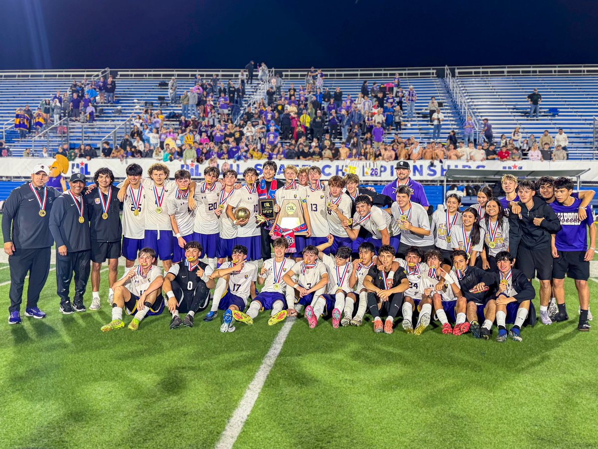 cisdnews's tweet photo. We now have two state soccer champions.

Tonight, Pieper High School boys soccer added their name to that list, winning the state title and finishing an incredible season on top. Congratulations to the players and coaches on a well-earned championship! #comalisd #growinggreatness https://t.co/GpLSU6bY9J