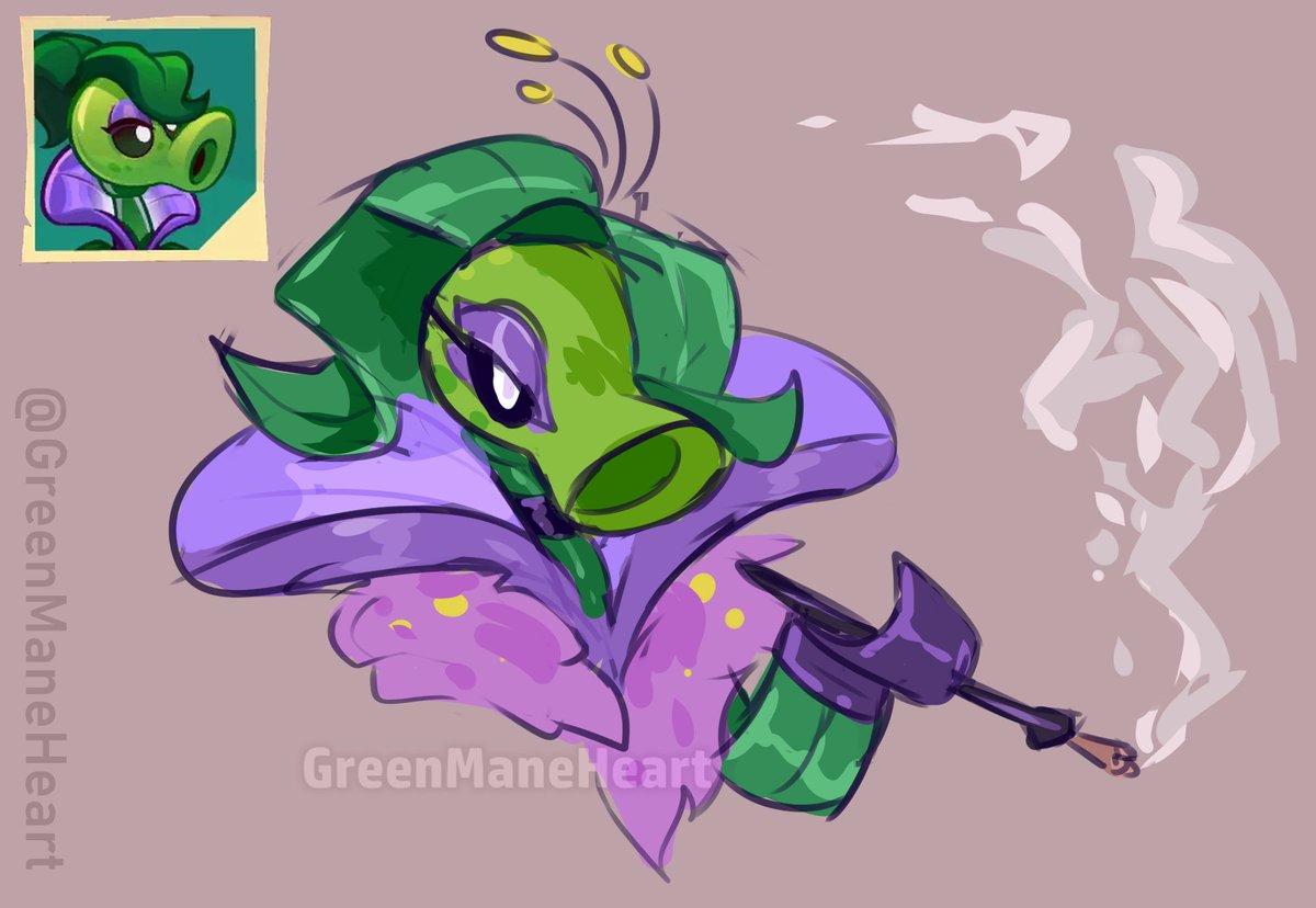 GreenManeHeart's tweet image. Bonus 🚬
#pvz #pvzfanart #plantsvszombies