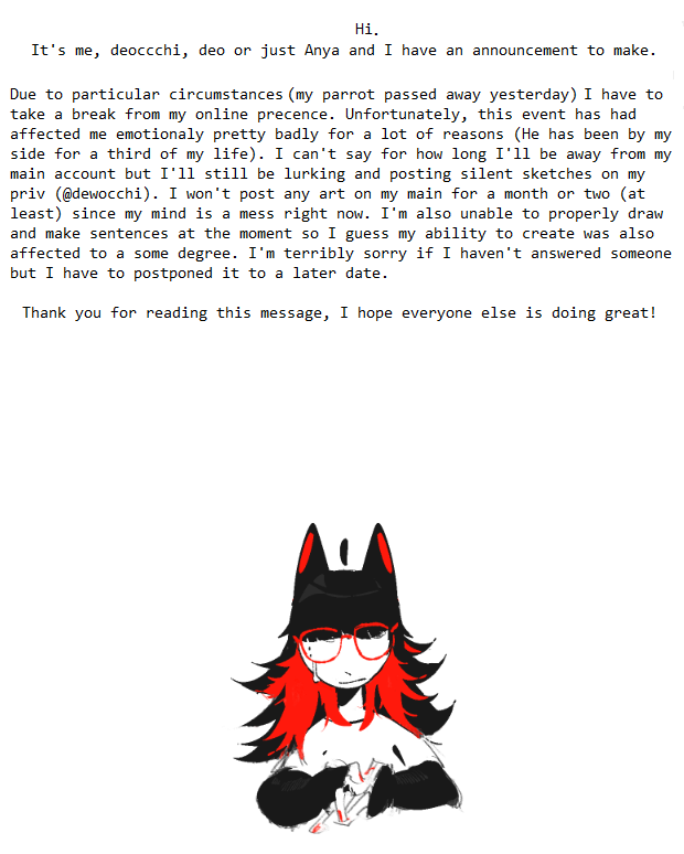 deoccchi's tweet photo. Hello, I have to be away for a while. I explained everything in the picture. https://t.co/Cqr2JdKkZQ
