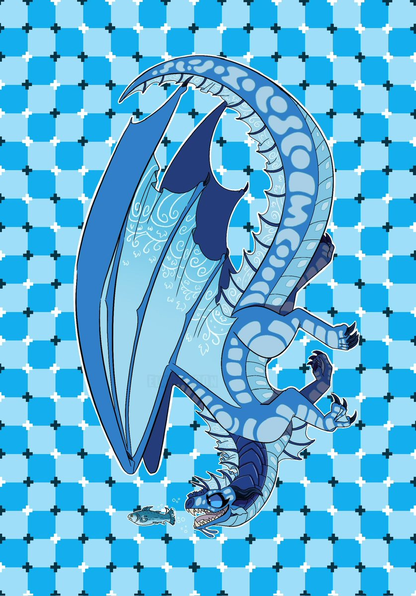 ElkDragon's tweet image. Deep dive 🐟💙 Tsunami 

#WingsOfFire #WingsOfFireart #wof