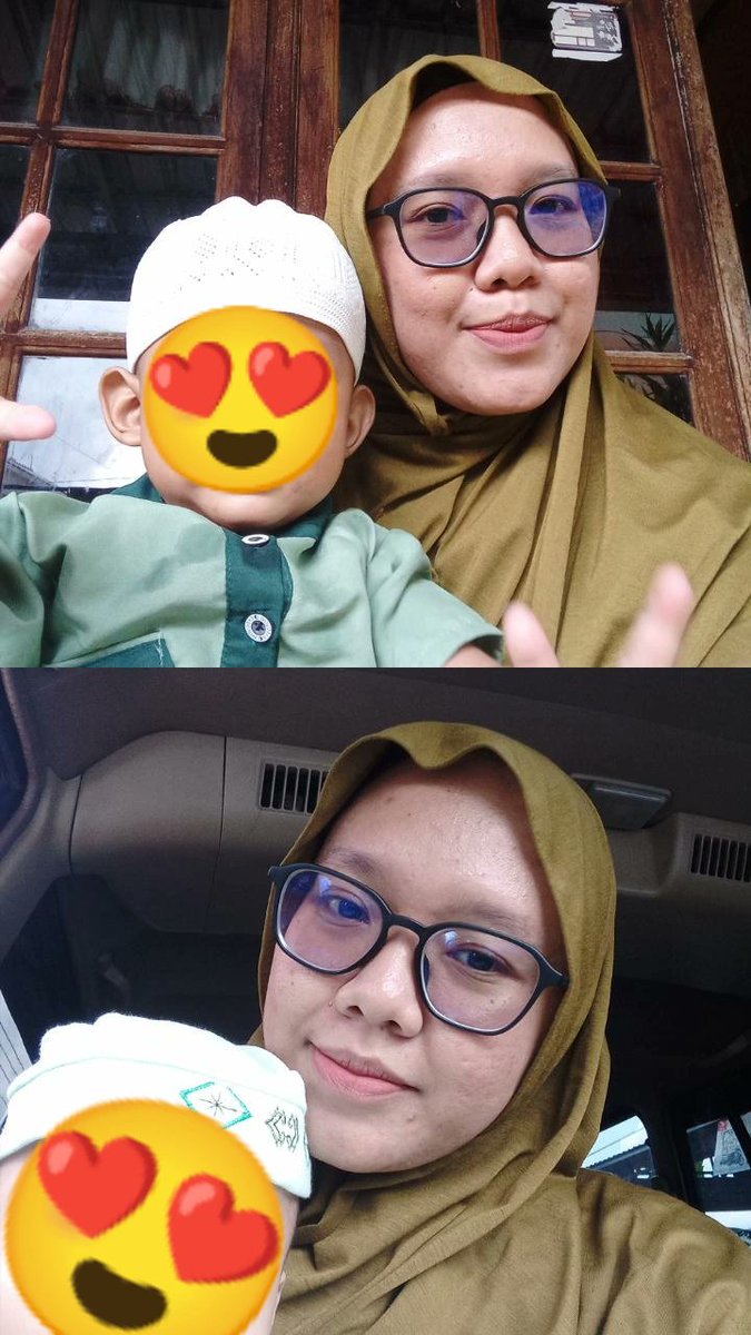andreinamei's tweet photo. semenjak jadi emak-emak jd jarang banget selfie/foto sendiri😆 ada yg sama ga?🤣

sempet ga pede pake pashmina mleyot gni tapi karna penasaran, akhirnya gue coba buat pake hijab tsb di hari lebaran wkwkw.

daannn jeng jengg tirnyiti tidak seburuk itu pake pashmina mleyot ini wkwk https://t.co/EsilEVhgAK