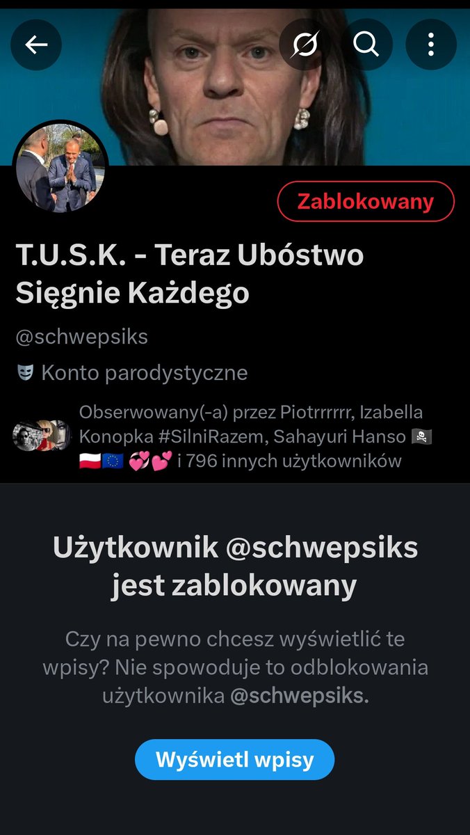 Nie wiem jakim cudem obserwowałam to ścierwo, przecież sprawdzam oddając follow,  ale dosyć tego dobrego wypad, nie masz czego tu szukać 🤬