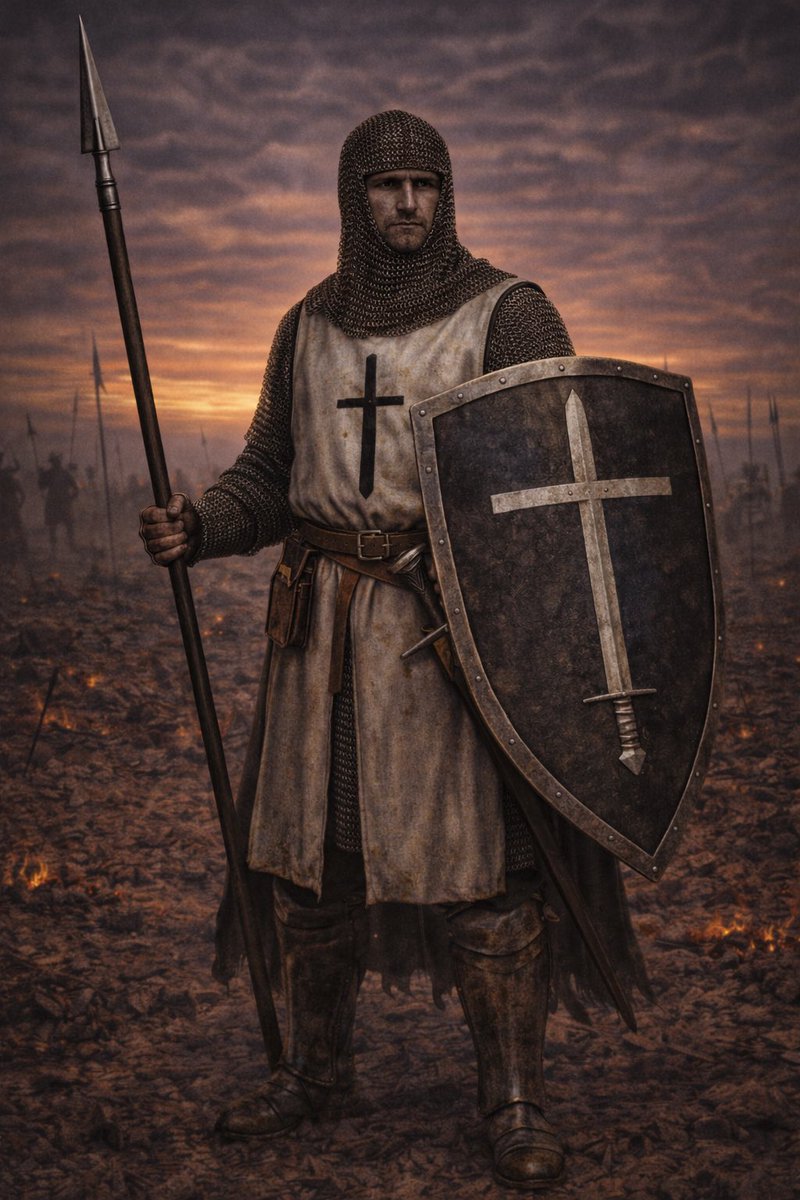 ITelegrafi's tweet image. Company of Saint Marrec Merrican Templar (Swordsman, Spearman, Crossbowman), Templar Initiate. #knight #templar #medieval