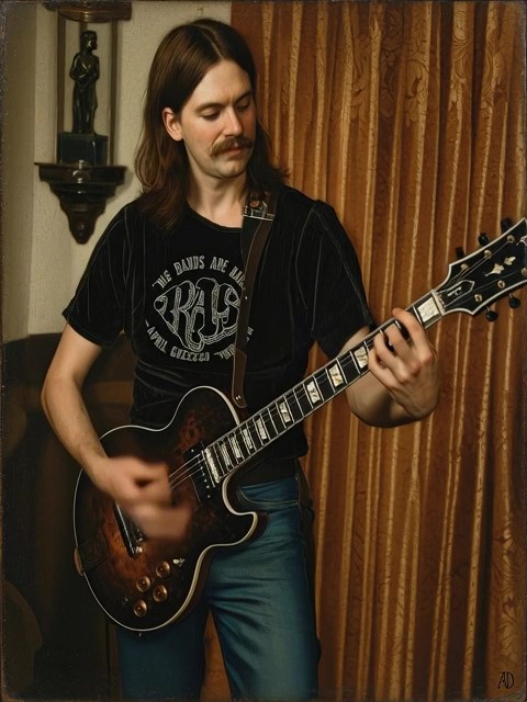 1979 playing my 78 <a href="/gibsonguitar/">Gibson</a> L5S. Those were the days.