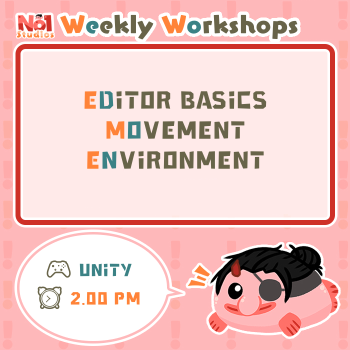 dennis_jar's tweet photo. The N1S Weekly Workshops starts once more with Unity 2D basics. Come and join us on Twitch if you'd like to do a code along to make simple but playable Unity games! VOD available a day after =) https://t.co/5NEBncRsGF
