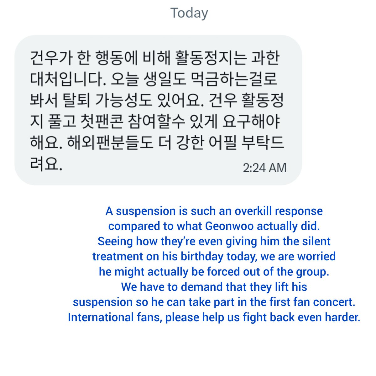 🐞 geonwoo day 🌸💙 tweet media