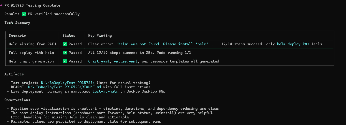 davidfowl's tweet image. End to end testing with the @github copilot CLI is one of my favorite things.

#gh #copilot