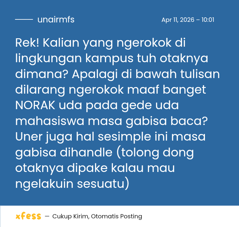 UNAIR MENFESS (SEMUA BISA KIRIM MENFESS!) tweet media