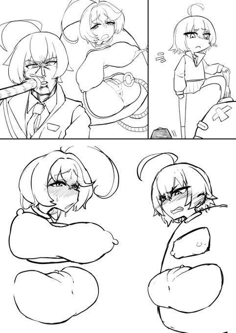 skeb依頼、1か月近くこねくり回したけど上手いことまとまらなかったのでギブアップしました。力不足で申し訳ないです。 これは途中まで描いて行き詰まったユメホシの機械姦