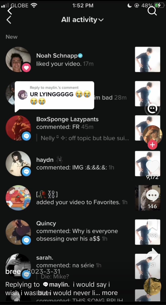 Misskitty100304's tweet image. #TB to Noah liking an edit of Finn staring at his ass