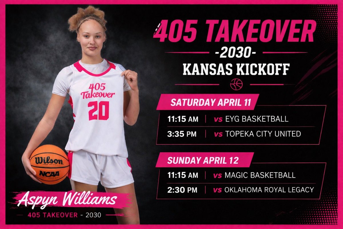 AspynWilliams20's tweet photo. KANSAS KICKOFF
@PrepGirlsHoops https://t.co/FkVTiD8duB