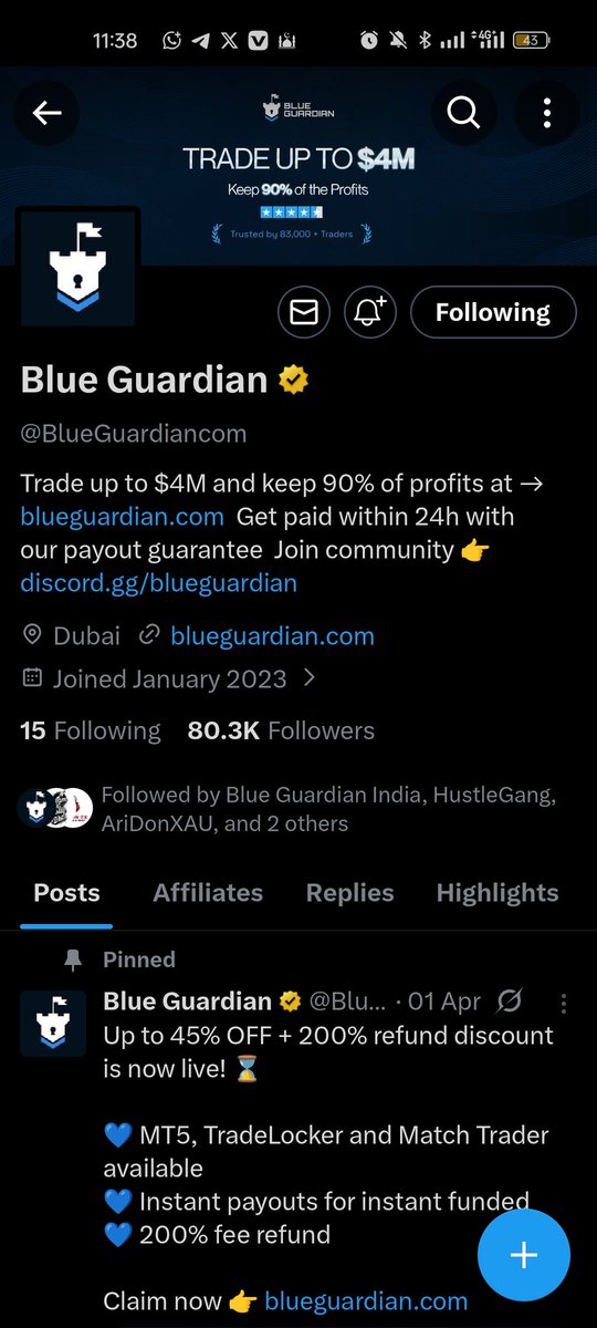 Forex4bailout's tweet photo. @tinaishey @BlueGuardiancom @blueguardianIN @ronna256 I pray I win an account this time around.🙏
LFG 
@NeiraPaez121315
@yourluvlysenpai 
@Mr_leprodige 
@choloafterth162 https://t.co/X7vvudZL4V