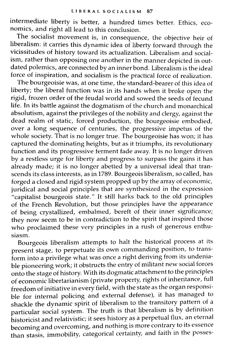 Enphian's tweet photo. "Liberalism and socialism, rather than opposing one another in the manner depicted in outdated polemics, are connected by an inner bond. Liberalism is the ideal force of inspiration, and socialism is the practical force of realization." https://t.co/xgh4YNzwEw