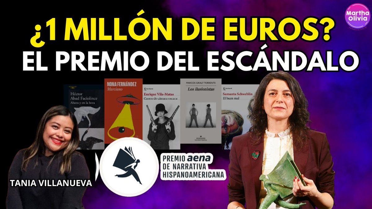 ⭕️Premio Aena: el millón de euros que desató polémica en el mundo literario

🗣️Tania Villanueva (<a href="/PachitaRex/">Pachita Rex</a>) nos comparte la información en #Cultureando 

👉youtu.be/CVrPAVb3_xk