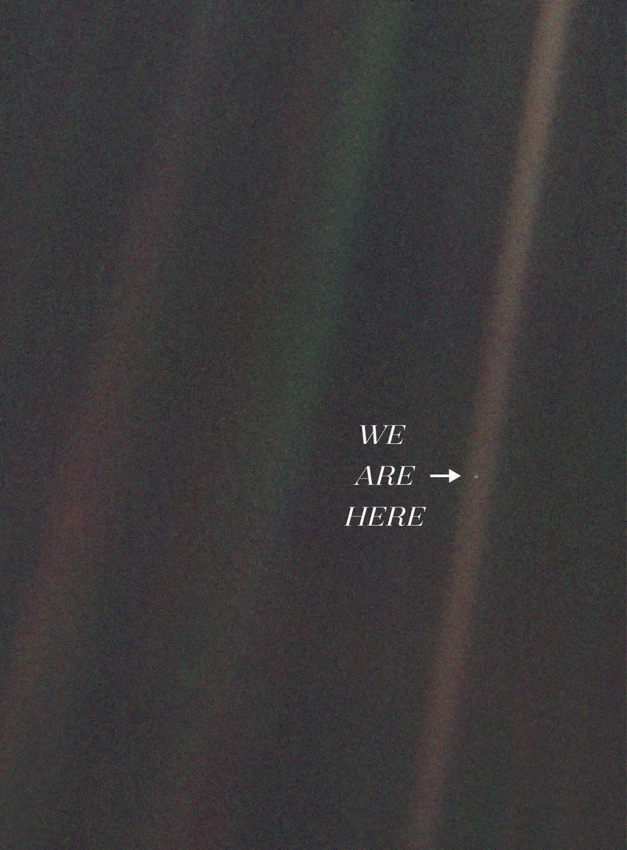 i encourage anyone in awe of the artemis ii mission to read or listen to pale blue dot. we are still so small but we do so much