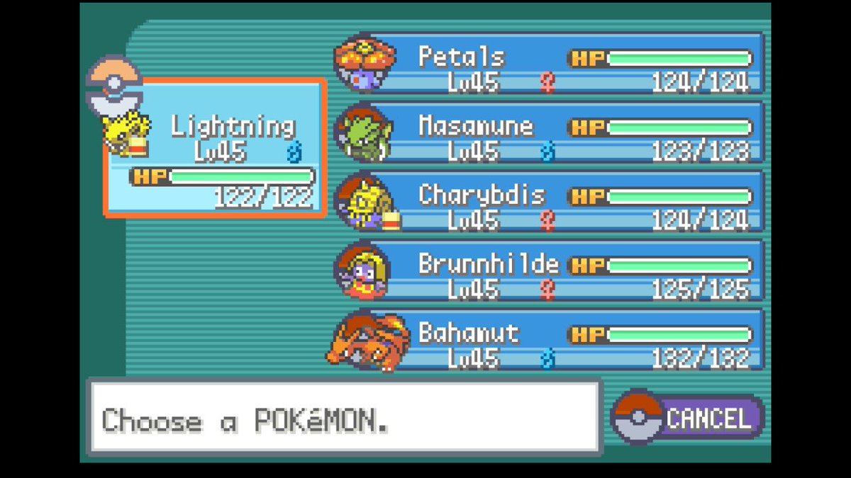 My league team for Pokémon Fire Red! 🔥