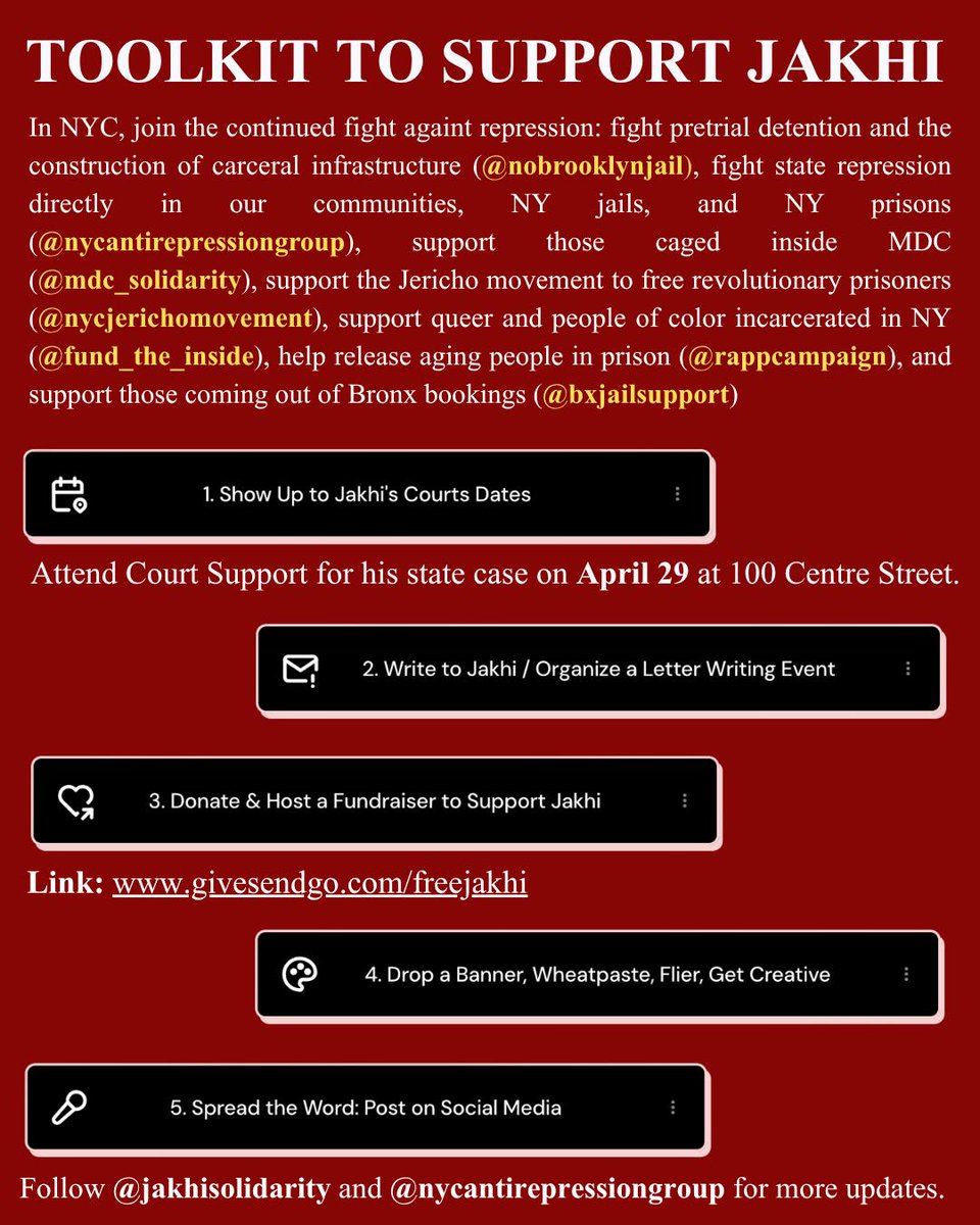 instagram.com/p/DW4wnwdDi7V

This afternoon, Jakhi McCray pled guilty to one count of arson in front of a magistrate judge, surrounded by close comrades and loved ones.