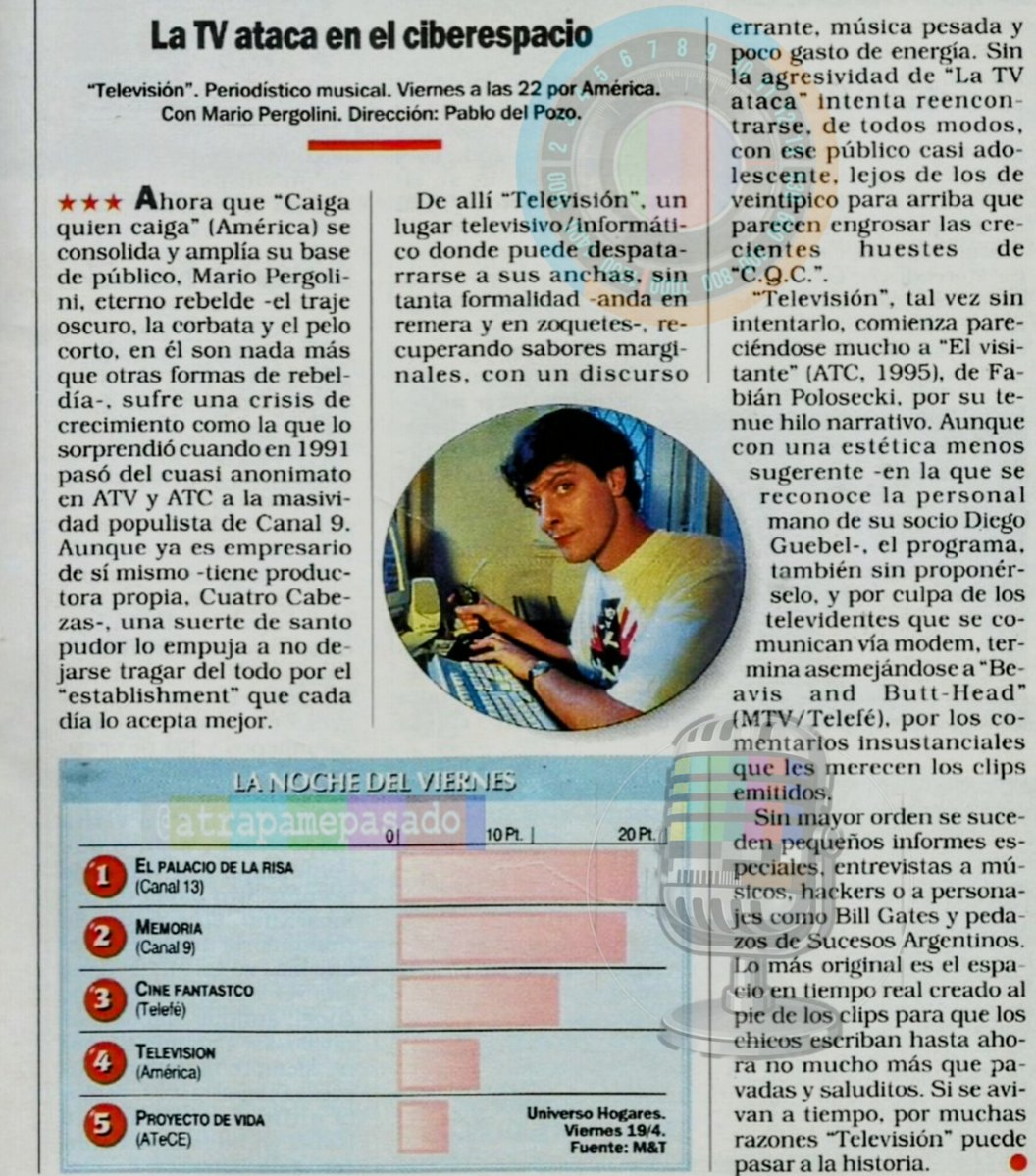 atrapamepasado's tweet image. ¿Chatear en tiempo real?
 ¿Comunicarse vía modem? 
¿Qué es eso? 
#Pergolini #Televisión #Noticias 
#En1996 #Hace30Años 🛜📺