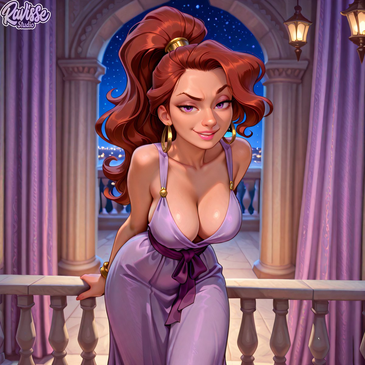 RavisseArt's tweet image. Released today for my 🅿️atreon subscribers: a brand new 100-image set featuring Megara!

#aiart #fanart #RavisseStudio #Megara