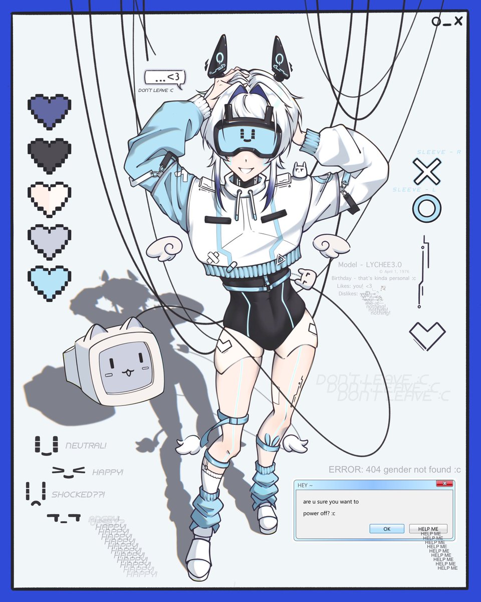 Lychee 2.0 💙 android vtuber 💙 3.0 DEBUT SOON tweet media