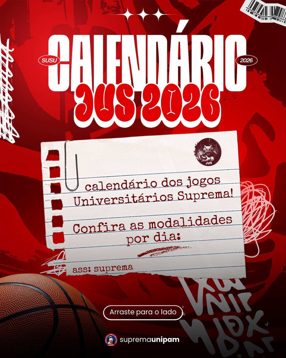 SupremaUnipam's tweet photo. 🚨ATENÇÃO nossos atletas do JUS!🚨

O Calendário oficial dos nossos jogos está pronto! Acompanhe cada dia e suas modalidades:

🗓️Dia 18: Fifa, Vôlei e Futsal.
🗓️Dia 19: Basquete, Futsal e Xadrez.
🗓️Dia 25: Finais do Vôlei, Basquete e Futsal.
🗓️Dia 26: Peteca e Truco https://t.co/DKGqvP5GSf