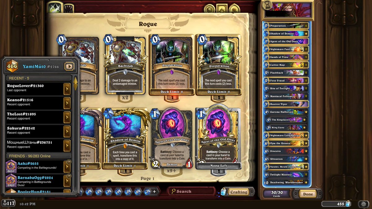 YamiMut0's tweet photo. La méta est vraiment agréable en ce moment, dernièrement j'ai commencé à jouer voleur et voici la liste qui me réussit le plus pour le moment 
Deck code👇
AAECAaIHDM2eBqGBB8ODB+ylB4aoB4eoB4ioB9C/B7TBB4rUB5vUB4jZBwn3nwSQgwfBlweMrQfZrwfLtgfAwQedxQfVxQcAAA== https://t.co/Quk4cJeVTK