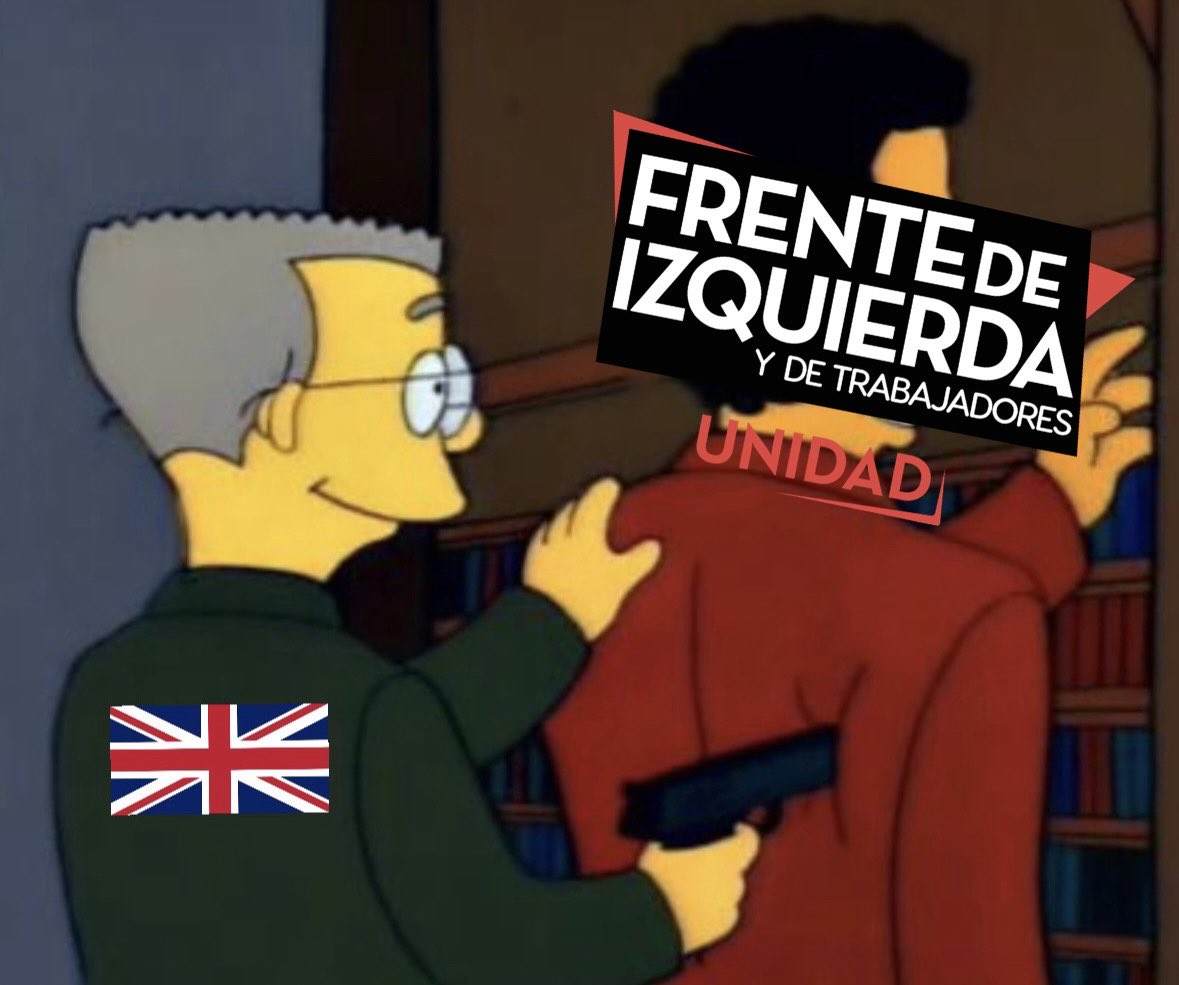 Justamente la ley que no votaron se hizo para romper con décadas de desmalvinización, para mitigar la proliferación de irresponsables en el Estado Nacional

La izquierda tiene por consigna “Palestina sí, Malvinas no” igual que las cuentas ☭ 🇬🇧 que aparecieron en las últimas 72hs