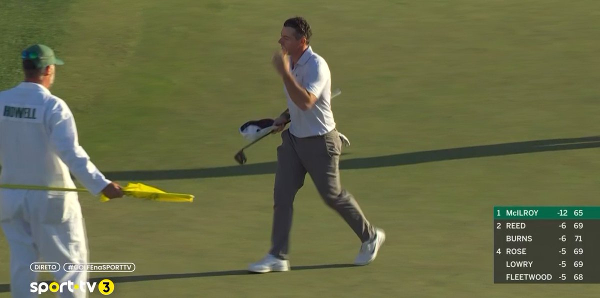 bancadadeleao's tweet photo. Rory termina o segundo dia do #TheMasters na liderança com -12 e 6 pancadas de vantagem.
Sábado e domingo há mais, para já #DataGolf dá-lhe 68,5% para vitória.
#BancadaGolfe https://t.co/EDEwEc2GPY