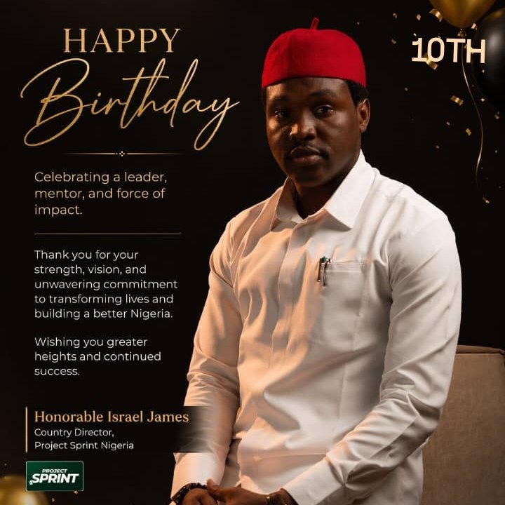 projectsprintng's tweet photo. Today, we celebrate an extraordinary leader, a visionary, and a true force of impact — the Country Director of Project Sprint Nigeria.
Happy Birthday! May this new year bring you even greater heights,  strength, and the fulfillment of every vision you carry in your heart🙏 https://t.co/8RziSzYVvv