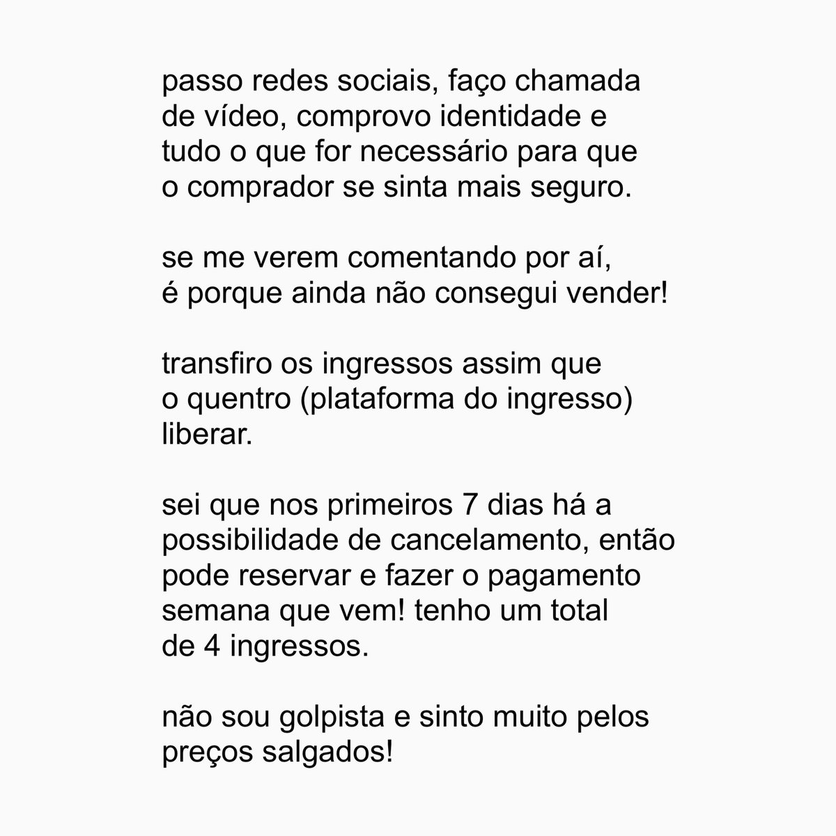 ؘ📌 vendendo ingresso! tweet media